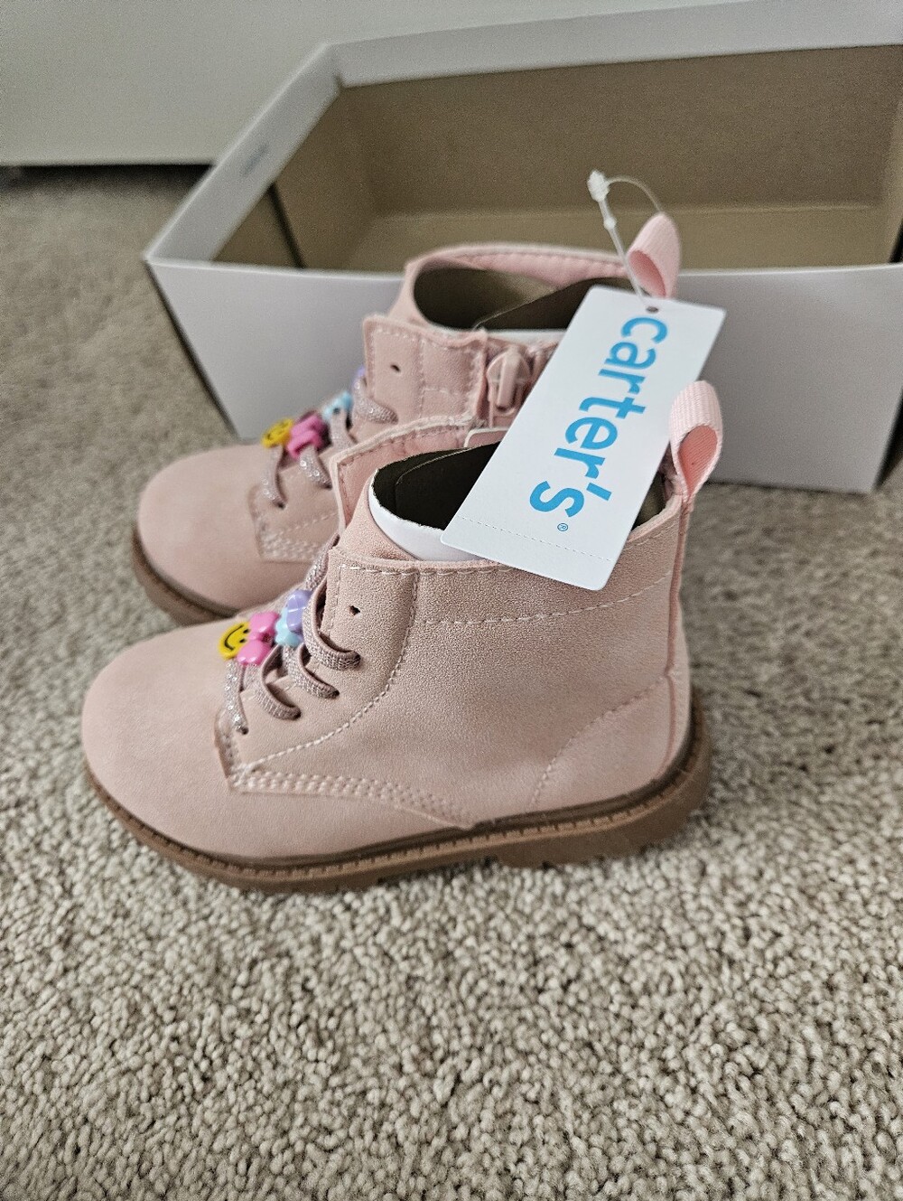 New In Box Carter's Beatris Toddler Girls Casual Ankle Boots Size 10 - Picture 6 of 14